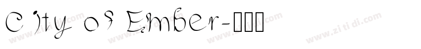 City of Ember字体转换